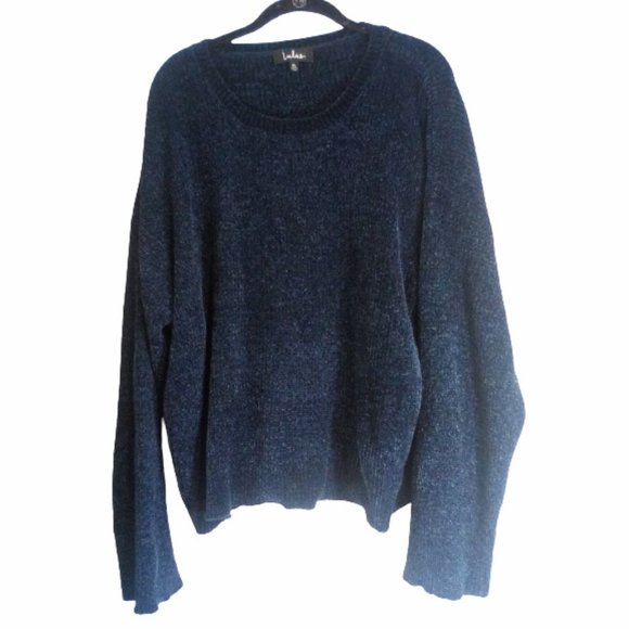 Lulus Sweaters - LuLus Navy Blue Pullover Sweater Size XL Round Neck Soft Touch